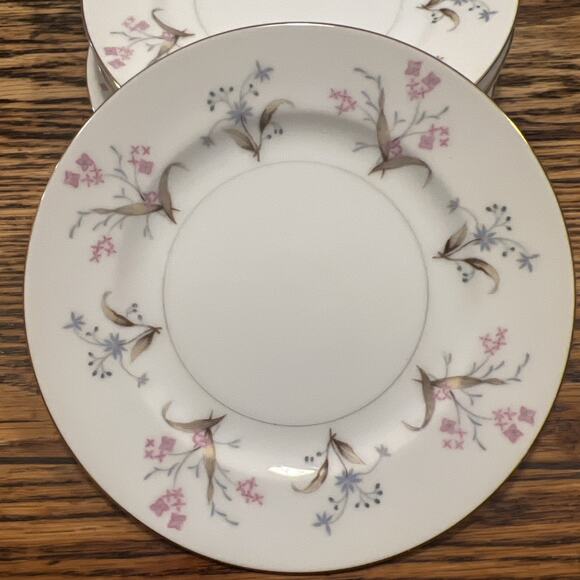12 Vintage MEITO LUCILLE 6.5" Bread Plates 1960s Japan Floral PRISTINE EXCELLENT - Picture 1 of 16